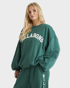 Womens Hoodies Sweats: Billabong Revival Kendall Crew