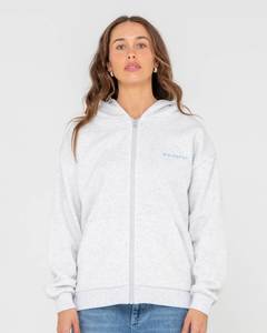 Womens Hoodies Sweats: Rusty Flip Mommy Oversized Zip Hooded Fleece