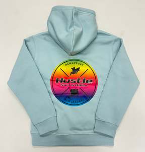 Hustle Clothing: Hustle Colourful Colour Fade Youth Hoody