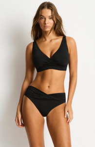 Sea Level Essentials Edit Cross Front Tie Back Bra Top