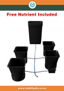 Autopot Self Watering Hydroponic System: AutoPot XL 4 pot system - plastic pots with FREE NUTRIENT