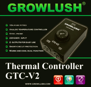 Indoor Growing Fans Carbon Filters Ducting: Thermal Controller for heating & cooling