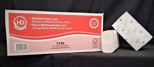 Folded Paper Towels: HD Slimfold Paper Hand Towel 1ply 200shts x 20 packs