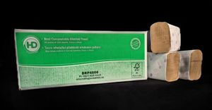 Folded Paper Towels: HD Best Compostable Slimfold Paper Towel 1ply 200shts x 20 packs