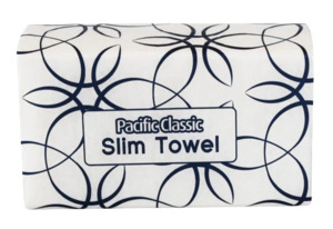 Paper Towels: Pacific Classic Slim Towel - 250 Sheets/Pack, Carton of 16 Packs