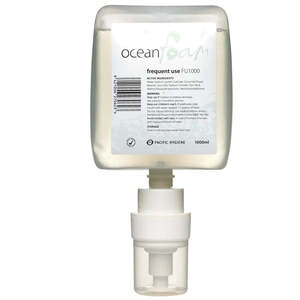 Laundry Hand Care: Ocean Foam Frequent Use Foaming Hand Soap - 1000ml/Cartridge, Carton of 6
