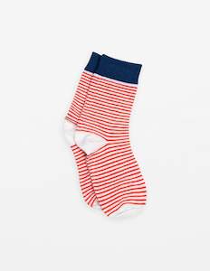 Socks | Red White Stripe