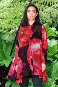 On With The Show Blouse | Rose