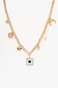 Heart & Pearl Charm Necklace