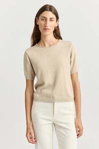 Short Sleeve Knit Top | Jute