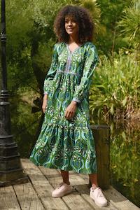 Dresses: Tier She Goes | Green/Blue