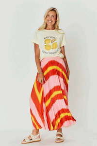 Simone Pleat Skirt | Sunrise