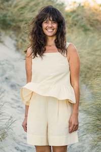 Tomorrow Shorts | Natural Stripe