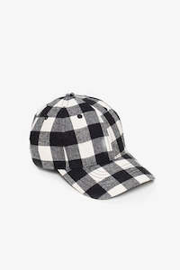 Gingham Cap | Black