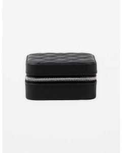 Stella Gemma: Jewellery Box Large Square | Black Quilted