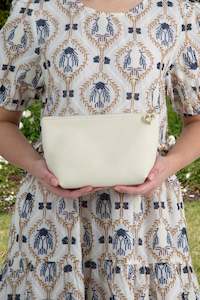 Bags: Kiss + Makeup Bag | Cream