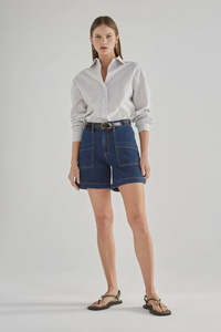 Shorts: Zaplin Denim Short | Paris Blue