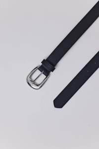 The Essentail Belt | Black/Silver