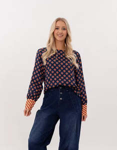 Finley Top | Geo Floral