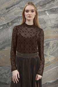 Curate: Don't Get Meshy Top | Brown