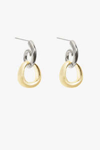 Jewellery: Contrast Drop Earring