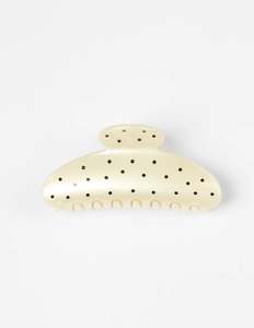 Hair: Hair Claw |  Pearl With Black Dots