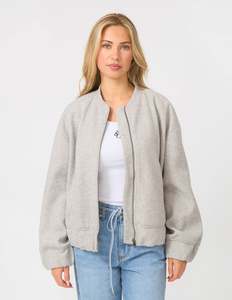 Bomber Jacket | Grey Marle