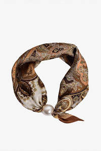 Pearl Fasten Neck Tie | Baroque