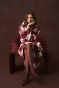 Greta Coat | Berry Check