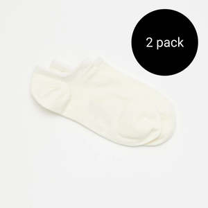 All: Women Sneaker Sock 2pk | Cream