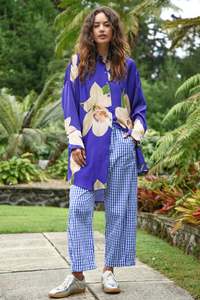 All: On The Road Pant | Blue Gingham