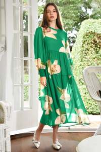 Dreaming Of Spring Dress | Green Orchid