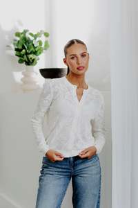 Lacey Knit Cardi | Ivory
