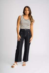 Pants And Skirts: Shade Pant | Ink