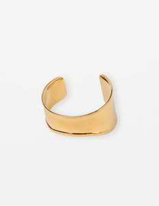 Jewellery: Flat Cuff | Gold