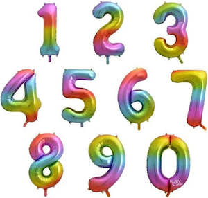 Helium Balloons: Rainbow Helium Balloons