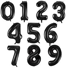Helium Balloons: Black Helium Balloons