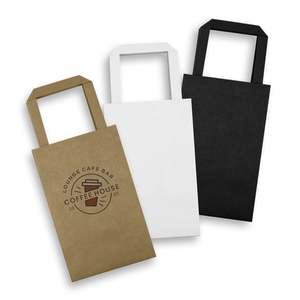 Bags: Small Flat Handle Paper Bag Portrait