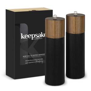 New: Keepsake Noir Salt and Pepper Grinders