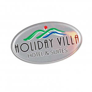 Automotive: Resin Coated Labels 74 x 43mm Oval