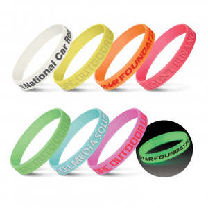 Festivals Events: Silicone Wrist Band - Glow in the Dark