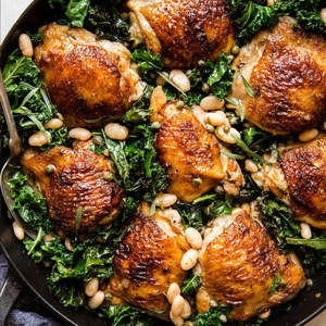 Chicken: Chicken Thighs SKIN ON Boneless 500gm