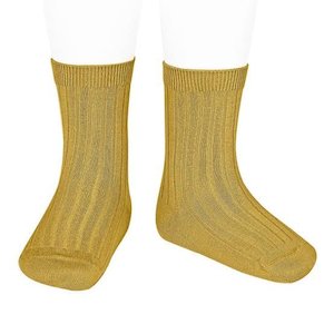 CONDOR  Basic Rib Short Socks (645) Cury