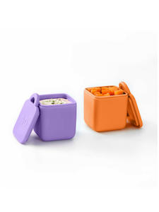 Omiedip - Silicone Dip Container 2 pack - Purple and Orange