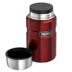Thermos Lunchboxes: Thermos Stainless King 710ml Food Jar, Cranberry