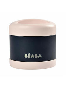 Thermos Lunchboxes: Beaba Stainless Steel Food Jar 500Ml - Light Pink / Night Blue
