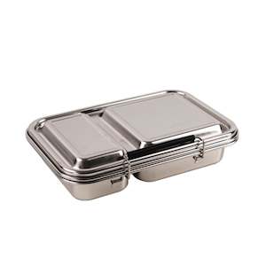 Lunchboxes: Nestling Stainless Steel Duo Bento Box