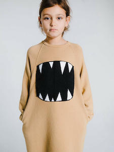 NUNUNU Fuzzy Roar A Dress - Mocha