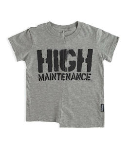 Nununu World: Unbalanced T-shirt - Heather Grey