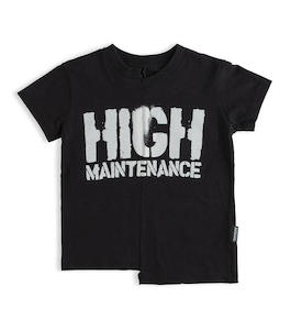 Unbalanced T-shirt - Black